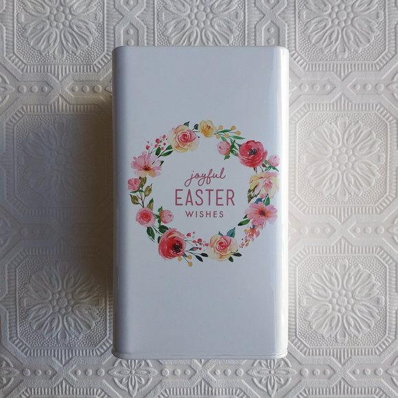 Spring April Easter Floral Metal Utensil Holder 1 pc - Picture 1 of 10